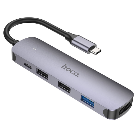 Хаб USB-C 5-в-1 Hoco HB27