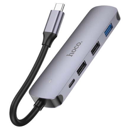 Хаб USB-C 5-в-1 Hoco HB27