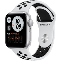 Смарт-часы Apple Watch Nike SE 40mm Silver Aluminium Black Nike Band MYYD2 Смарт-часы Apple Watch Nike SE 40mm Silver Aluminium Black Nike Band MYYD2