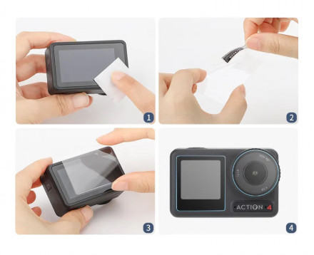 Защитное стекло DJI Osmo Action 4 (SunnyLife)