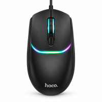 Проводная компьютерная мышь Hoco DI105 Luminous (USB-C)