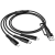 Универсальный кабель 6-в-1 Hoco X123 Victory (USB-A / Type-C to Lightning + Type-C + Micro-USB, 3.0A, 1м)