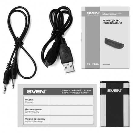 Портативная Bluetooth Колонка SVEN PS-70BL