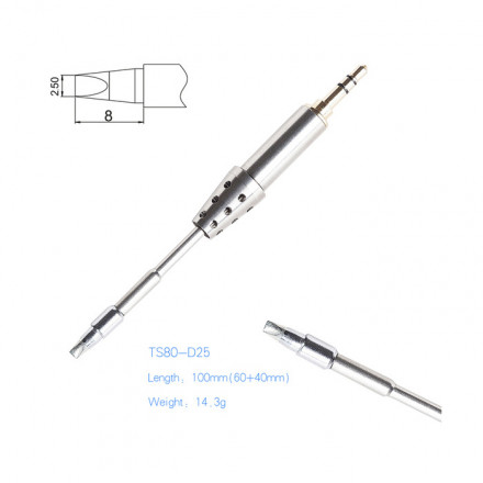 Жало TS-D25 для паяльника TS80