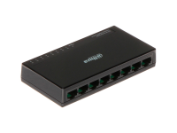 Коммутатор Dahua DH-PFS3008-8GT — 8×Gigabit Ethernet, неуправляемый сетевой switch для офиса и видеонаблюдения