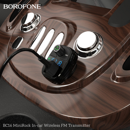Bluetooth FM Модулятор Borofone BC16 3in1