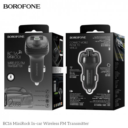 Bluetooth FM Модулятор Borofone BC16 3in1