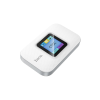 Мобильный 4G Wi-Fi роутер Hoco DQ12 с дисплеем — 150 Мбит/с, 3000 мАч, USB-C, белый