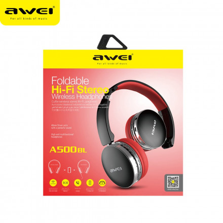 Наушники Awei A500BL Foldable Hifi Stereo Wireless Headphones