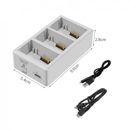 Хаб для зарядки 3-х аккумуляторов DJI Mini 3 / Mini 3 Pro / Mini 4 Pro (YX)