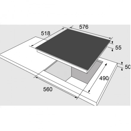 Индукционная варочная поверхность индукционная Hansa BHI68668