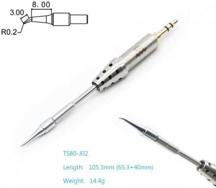 Жало TS-J02 для паяльника TS80