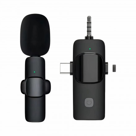 Универсальный петличный микрофон K15 (3in1) (Петличка)