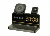 Беспроводное зарядное устройство Hoco DWQ03 4-в-1 MagSafe – зарядная станция для iPhone, Apple Watch, AirPods и смартфона