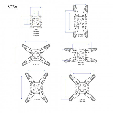 Настенный кронштейн для LED/LCD телевизоров KROMAX ATLANTIS-45