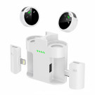 Беспроводной петличный микрофон S60 (2 передатчика + приёмник Lightning/USB-C, кейс-зарядка, шумоподавление)