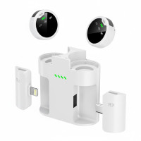 Беспроводной петличный микрофон S60 (2 передатчика + приёмник Lightning/USB-C, кейс-зарядка, шумоподавление) Беспроводной петличный микрофон S60 (2 передатчика + приёмник Lightning/USB-C, кейс-зарядка, шумоподавление)