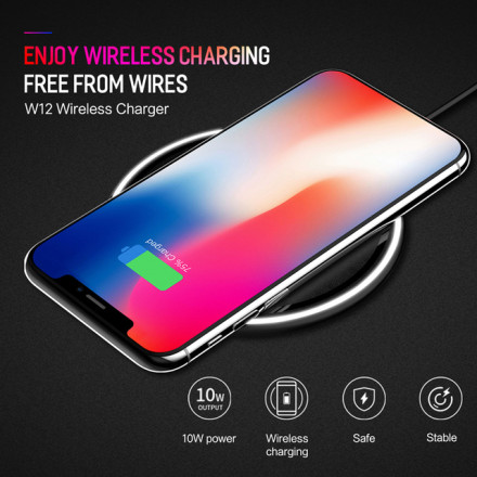 Беспроводная зарядка Rock W12 Quick Wireless charger