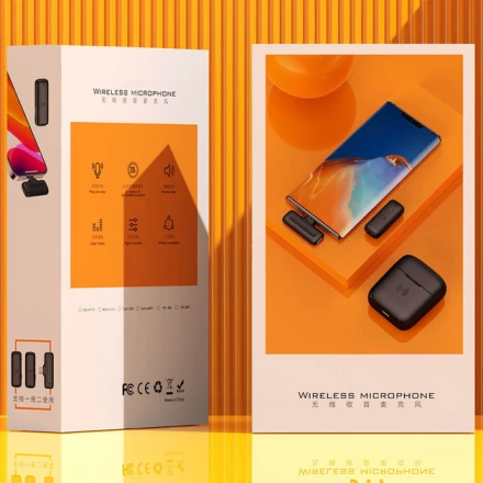 Двойной петличный микрофон J13 Type-C (Петличка)