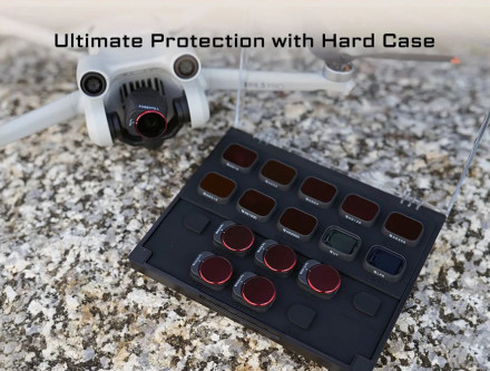 Комплект из 16 фильтров (ND16/32/64/128/256/512/1000/2000/UV/LPR/CPL/ND4-PL/8/16/32/64) DJI Mini 3 / Mini 3 Pro (Freewell)