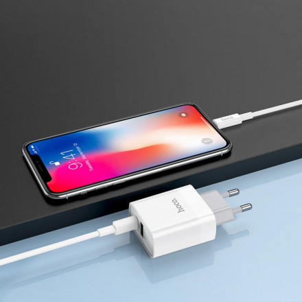 Зарядное устройство HOCO C80A Rapido кабелем USB-C