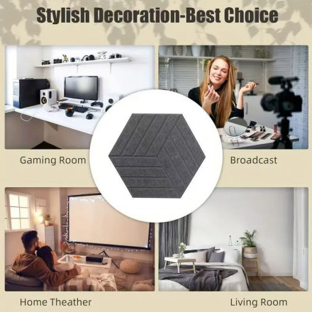 Акустический Самоклеящийся Порoлон (20*30см) в виде пчелиных сот