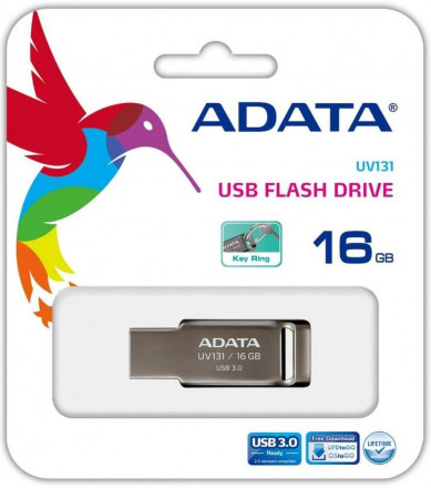 USB Флешка ADATA UV131 Chromium Grey