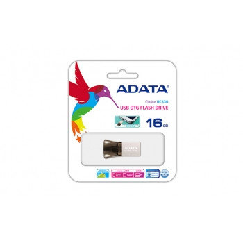 USB Флешка ADATA 16GB UC330 USB 2.0 Black интерфейс USB 2.0/microUSB