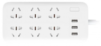 Удлинитель Xiaomi Mi Power Strip Quick Charger 2.0 (6 + 3 USB-port) (CXB6-1QM)