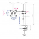 Настольный кронштейн для мониторов ARM MEDIA LCD-T11 BLACK