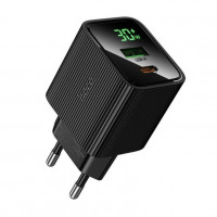 Сетевое зарядное устройство HOCO CS83A PD20W + QC3.0 с дисплеем Сетевое зарядное устройство HOCO CS83A PD20W + QC3.0 с дисплеем