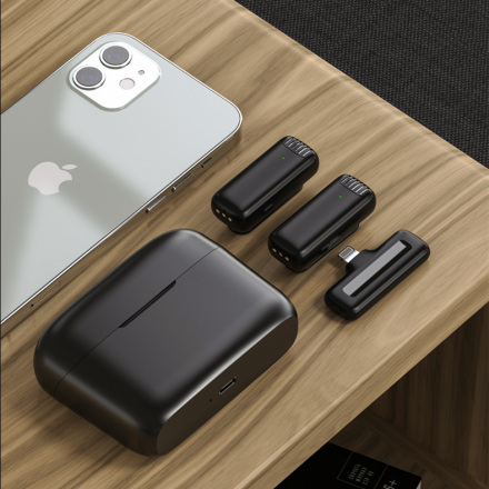 Двойной петличный микрофон на айфон J13 Lightning (Петличка)