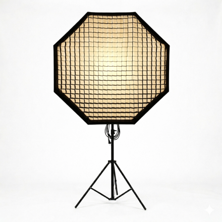 Студийный световой комплект Bediro TJ300II 300W с октобоксом 120 см и усиленной стойкой 2.8 м