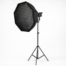 Студийный световой комплект Bediro TJ300II 300W с октобоксом 120 см и усиленной стойкой 2.8 м