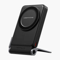Магнитный внешний аккумулятор Keephone 10000mAh PD 20W + MagSafe 15W со встроенным кабелем и подставкой (Модель BP-45)