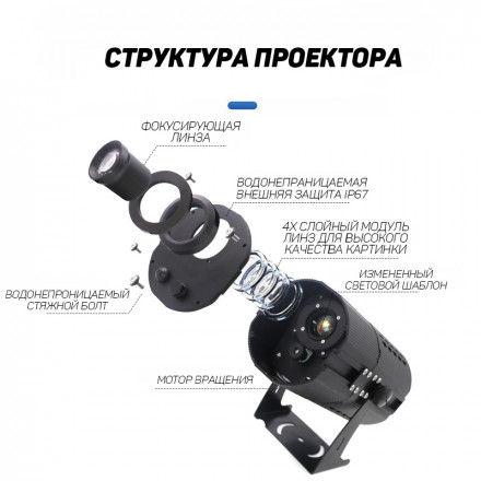 Наружний гобо-проектор Yufan YF-TF150