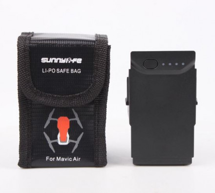 Огнеупорный сумка-чехол для аккумулятора квадрокоптера DJI Mavic Air (SunnyLife)
