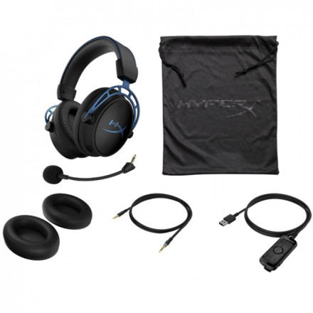 ИГРОВАЯ ГАРНИТУРА HYPERX CLOUD ALPHA S HX-HSCAS-BL/WW (BLACK)