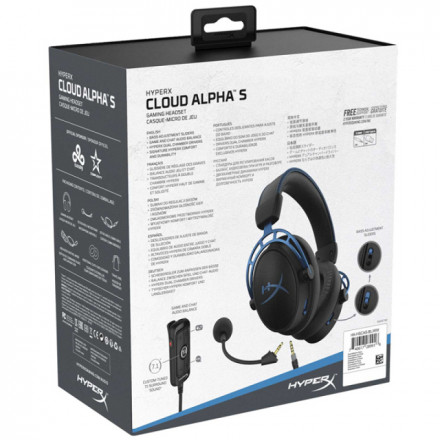 ИГРОВАЯ ГАРНИТУРА HYPERX CLOUD ALPHA S HX-HSCAS-BL/WW (BLACK)