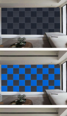 Акустический волнообразный поролон (30х30х5см)