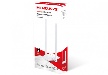 Wi-Fi USB адаптер высокого усиления Mercusys N300