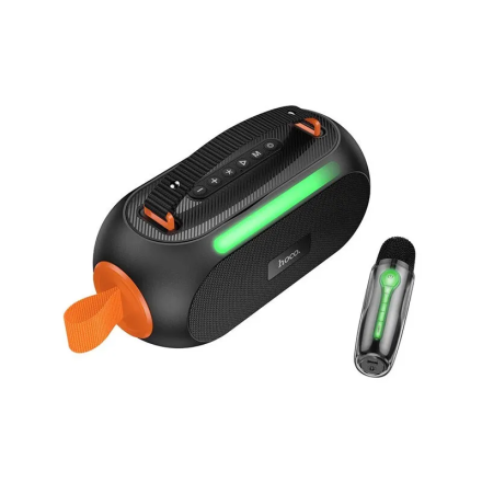 Портативная беспроводная колонка Hoco DS64 Colorful Lights с микрофоном (30W, BT 5.3, Hi-Fi Audio)