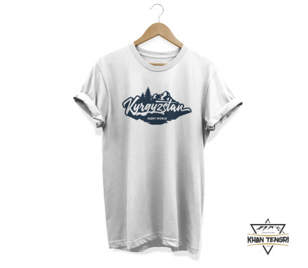 Футболка Khan Tengri С Принтом "Кыргызстан"