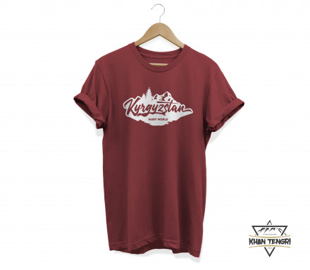 Футболка Khan Tengri С Принтом "Кыргызстан"