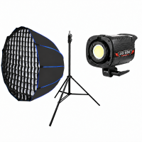 Студийный комплект освещения COB CQ-500 (3200K–6500K) + Octobox BobbyStudio 90 см с сотами + Стойка 2.8 м Студийный комплект освещения COB CQ-500 (3200K–6500K) + Octobox BobbyStudio 90 см с сотами + Стойка 2.8 м