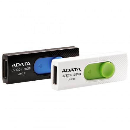 USB Флешка ADATA 16GB UV320 USB 3.1 Black-Blue/White-Green