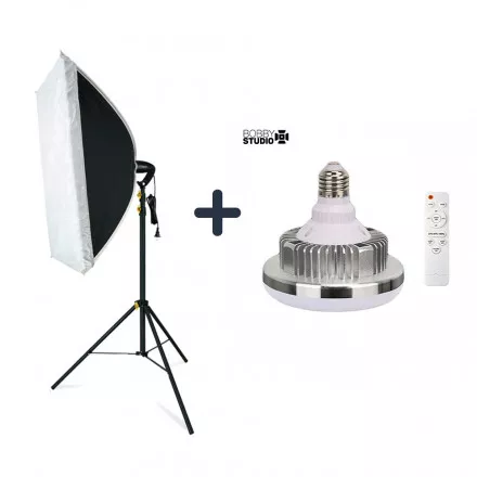Софтбокс "Linco Zenith" 50х70 (1шт)+ Умная лампа "BobbyStudio Light" 150W (1шт) + Пульт ДУ