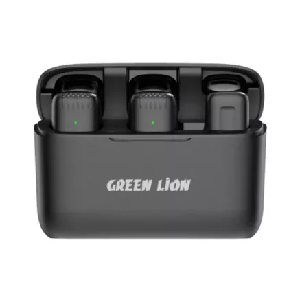 Двойной беспроводной петличный микрофон Green Lion